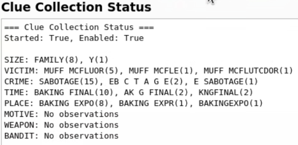 Histogram voting debug interface